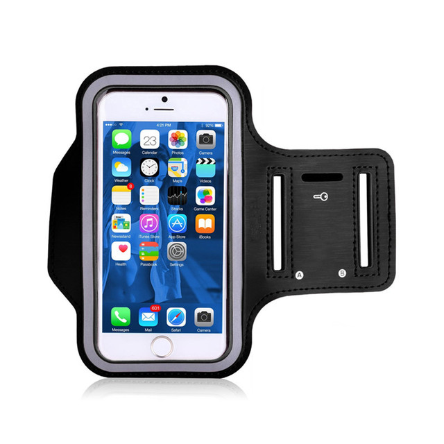 Universal Big Size Black Smart and Phones Running Sport Armband Arm Band Case