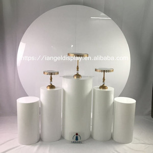 socle acrylique blanc rond transparent pour vente en gros - Product Image 5