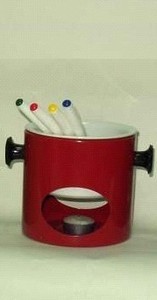 Velas de cerámica Mini Chocolate Fondue Set - Product Image 3