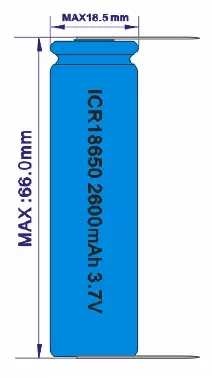 Premium Cycle Life Rapid 18650 Batteries Li-ion Rechargeable 2000mAh 3.7V 18650 Battery for Torches