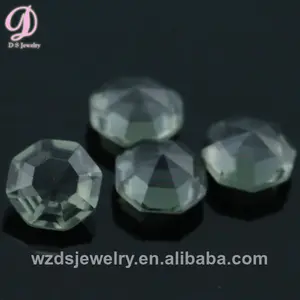 nuevos productos 2014 octágono de cristal gris gemas de cristal al por mayor de piedra