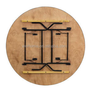 <span class=keywords><strong>Table</strong></span> <span class=keywords><strong>ronde</strong></span> pliable <span class=keywords><strong>en</strong></span> <span class=keywords><strong>bois</strong></span>, pour banquet, restaurant, fête, camping, bon marché, 6,6 pieds - Product Image 2