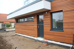 Tablas de Madera Maciza de Meranti Rojo Oscuro para Revestimiento de Paredes Exteriores - Product Image 2