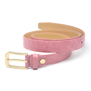 Kenycarocn — <span class=keywords><strong>ceinture</strong></span> en <span class=keywords><strong>cuir</strong></span> Vegan rose pour femmes, personnalisée, en microfibre, à la mode, avec boucle ardillon en or de 25mm, vente en gros - Product Image 2