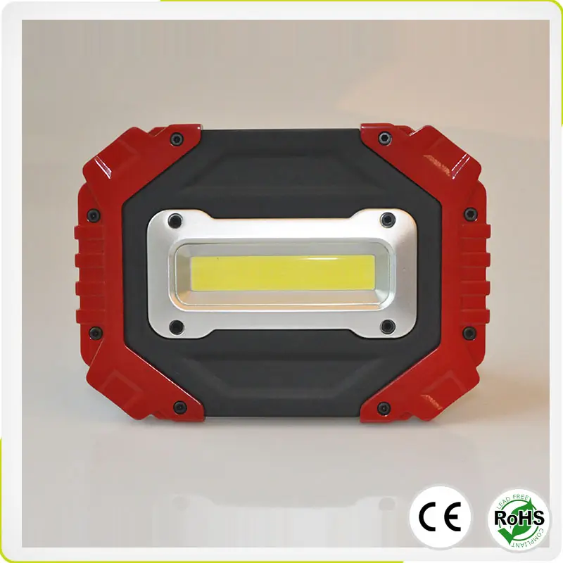 Lampu Sorot COB LED Portabel Luar Ruangan, Lampu Sorot LED COB High Lumen 10W Dapat Diisi Ulang