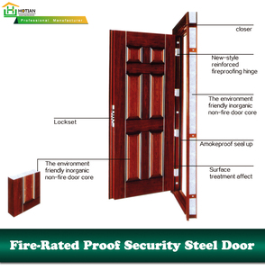 2020 de 120 minutos de entrada salida de incendios, puertas apartamento era de una sola hoja clasificada fuego puertas de acceso - Product Image 2