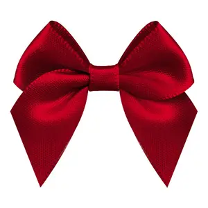 Yama Garments Ribbon Bowknot Accessories Factory Stocked Ribbon Bows Solid Color Double Face RIBBONS Satin 100% Polyester