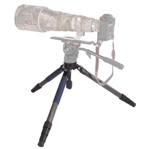 Profesyonel Yüksek Yük Taşıma Kapasiteli Karbon Fiber Kuş Gözlem <span class=keywords><strong>Tripod</strong></span>'u Fotoğrafçılık İçin Döner Kilitli Su Terazisi Taşınabilir Tasarım Üniversal - Product Image 5