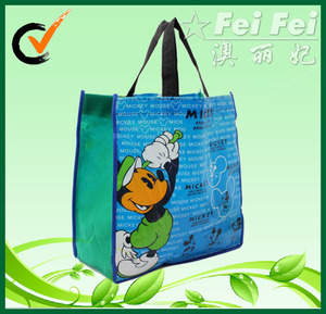 No tejido laminado bolsas <span class=keywords><strong>de</strong></span> la compra <span class=keywords><strong>de</strong></span> dibujos animados patrón para pormotion - Product Image 1