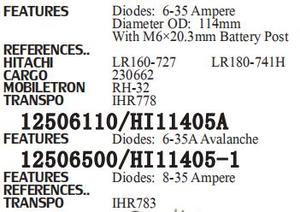 NOUVEAU Régulateur De Tension D'alternateur 12506100 HI11405 12506110 HI11405A 12506500 HI11405-1 LR160-<span class=keywords><strong>727</strong></span> LR180-741H 230662 RH-32 - Product Image 4