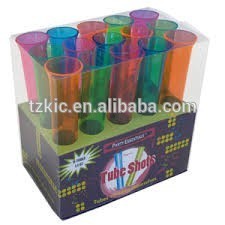 Rare halloween orange black cocktail <span class=keywords><strong>Red</strong></span> downwind match test tube shot glasses - Product Image 5