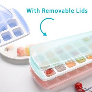 Khay Làm Đá Mỏng Đa Năng Cấp Thực Phẩm Khuôn Khay Làm Đá Viên Bằng Silicone 21 Có Nắp Đậy Cho Rượu Whisky Cà Phê - Product Image 6