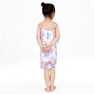 Imprimé floral Bébé Barboteuses Jetant Bretelles Off Épaule Filles Body - Product Image 3