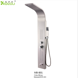 Panneau de douche/<span class=keywords><strong>colonne</strong></span> de douche, noir, piscine de <span class=keywords><strong>jardin</strong></span> extérieur en acier inoxydable, <span class=keywords><strong>robinet</strong></span> de support de sol - Product Image 3