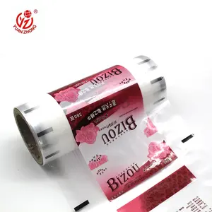 Bedrukt Logo Transparante Lamineren Verpakking Plastic Film Roll Voor Tissue