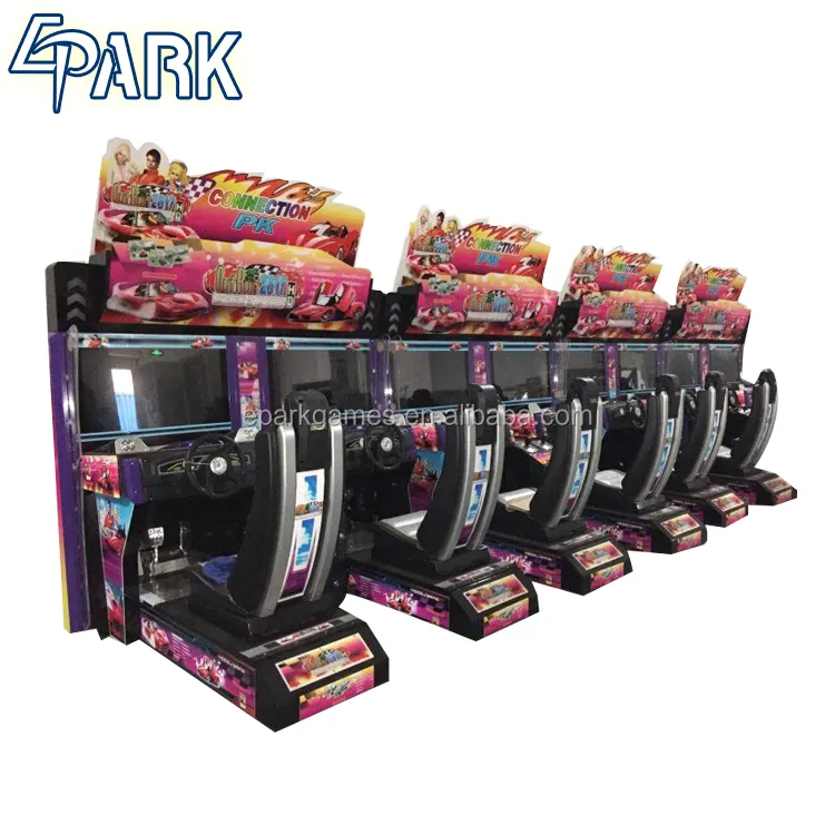 Goedkope classic arcade racing auto simulator EPARK hot test 32 inch Ontlopen game machine te koop