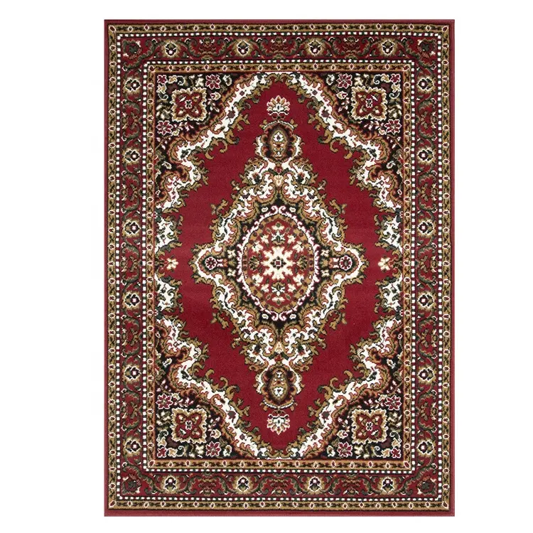 Red traditional design area rug carpet with cheap wholesale price