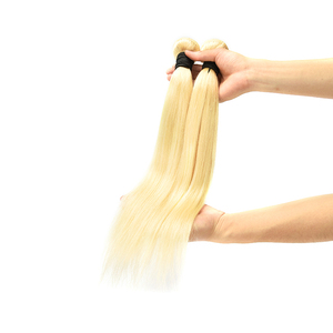Extensiones de cabello de lujo <span class=keywords><strong>rubio</strong></span> platino teje el <span class=keywords><strong>pelo</strong></span> para las mujeres negras - Product Image 4