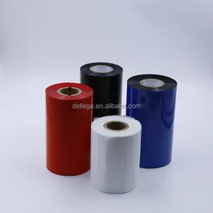 red/blue/yellow/white/grey color thermal transfer barcode printer used wax resin ribbon