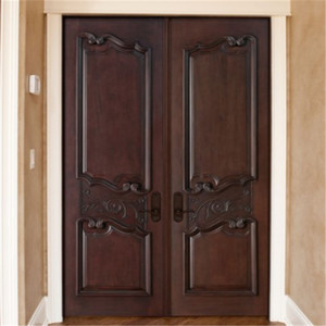 <span class=keywords><strong>Porte</strong></span> coulissante extérieure en bois massif, design élégant à double battant - Product Image 6