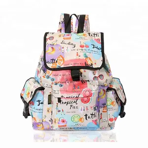 European and American fashion leisure backpack female lightweight girl japanese backpacks outdoor fashion print school backpack