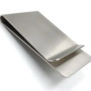 Promotie Groothandel Relatiegeschenken Blank Zilver Rvs Metalen Geld Clip