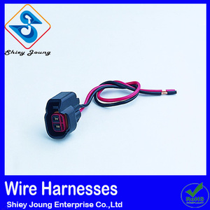 Inyector de combustible profesional conjunto de arnés de 2 pines conector de cable hembra-varón - Product Image 1