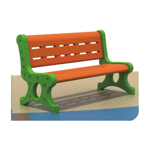 GB-1807002 New Style Outdoor Mobile Plastic Garden Bench Chairs Is Popular With Children
