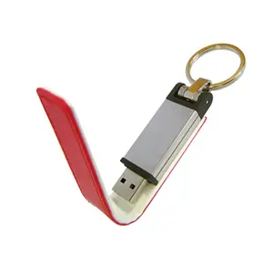 Alibaba Super September Keyring Leather USB thumb drive 500MB 1GB 2GB 4GB 8GB