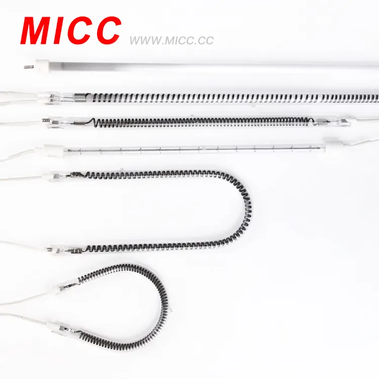MICC 적외선 탄소 튜브 램프 석영 발열체