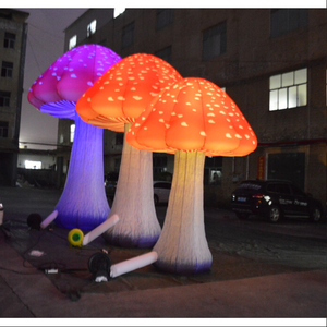 Decoración de setas hinchables para exteriores, precio barato, con iluminación LED para fiesta/evento - Product Image 1