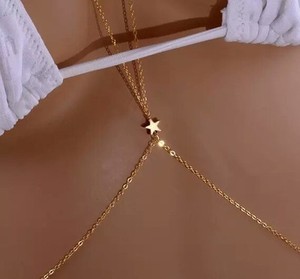 Moda semplice bella gioielleria strass Sexy collo appeso catena per il corpo per le donne - Product Image 1