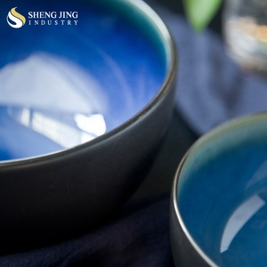 <span class=keywords><strong>Bol</strong></span> empilable à rayures en <span class=keywords><strong>bleu</strong></span>, 1 pièce, 280Ml, de Style japonais - Product Image 3