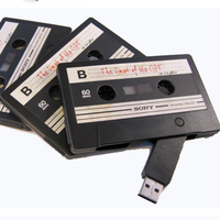 Clé USB promotionnelle en forme de cassette audio 1 Go/2 Go/4 Go/8 Go/16 Go