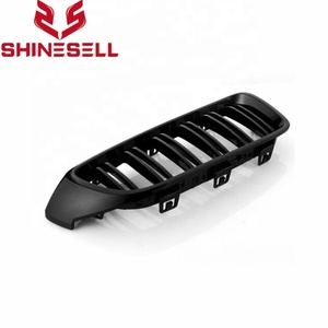 1 par de parrilla frontal negra mate con doble listón para <span class=keywords><strong>BMW</strong></span> 4 Series F32/F33/36 420i <span class=keywords><strong>428i</strong></span> 435i <span class=keywords><strong>2014</strong></span> 2015 2016 - Product Image 3