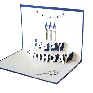 Необычный дизайн 3d Поздравительные открытки ко дню рождения, открытки ко дню рождения