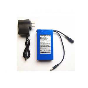 Rechargeable New <strong>12V</strong> <strong>3000mAh</strong> Lithium Li-ion <strong>12V</strong> 3Ah Camera Camera <strong>Lipo</strong> <strong>Battery</strong> + 12.6V 1A Charger Eu / Us Plug - Product Image 1
