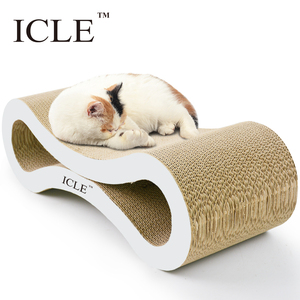 Penjual terbaik karton bergelombang kucing <span class=keywords><strong>Scratcher</strong></span> <span class=keywords><strong>Lounge</strong></span> Ultimate Superior Paper-IC-0095-White kualitas tinggi - Product Image 2