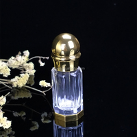 Bouteille en verre de parfum arabe vide, de 350 ML, avec récipients rechargeables, pour voyage, bouteille d'huile essentielle pour femme, cadeau de mariage, 3ML