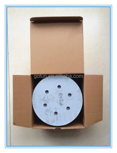 150mm with 6 holes hook and <strong>loop</strong> backing abrasive disc - Product Image 4