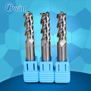 BWIN — fabrication OEM, 3 cannelures, fraise en carbure de tungstène carré cnc, pour aluminium, haute qualité