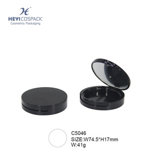 Hot Sale Black <strong>Compact</strong> Makeup <strong>Powder</strong> Container Plastics Cosmetic Packaging case Empty <strong>Powder</strong> <strong>Compact</strong> for Sale - Product Image 2