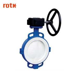 <span class=keywords><strong>2</strong></span>, 3, 4, 5, 6 10 20 40 pulgadas gusano rueda manual cuatro flúor de válvula de mariposa de la oblea - Product Image 2