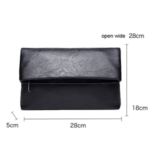 Tas tangan kulit PU pria, dompet koin bisnis kulit PU Organizer tas tangan 2016 - Product Image 5