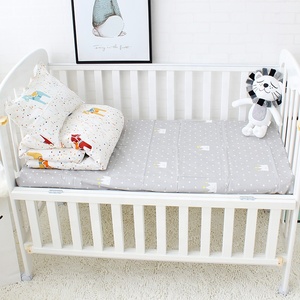 Chất Liệu Cotton Mô Hình Con Ngựa Boy Crib Bedding Set Cót Bằng Vải Lanh Dây Kéo Bé Comforter Set - Product Image 6