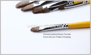 professionnel brosses de peinture acrylique manche en bois pour la vente - Product Image 4