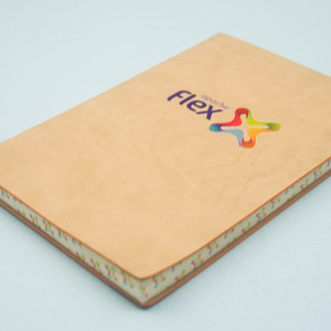 Venta al por mayor de alta calidad de cuero de la PU cuaderno de tapa dura con borde de color - Product Image 3