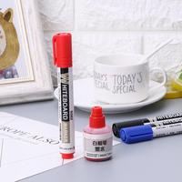 Marqueur pour tableau blanc, stylo effaçable à sec, encre rechargeable, fournitures de bureau