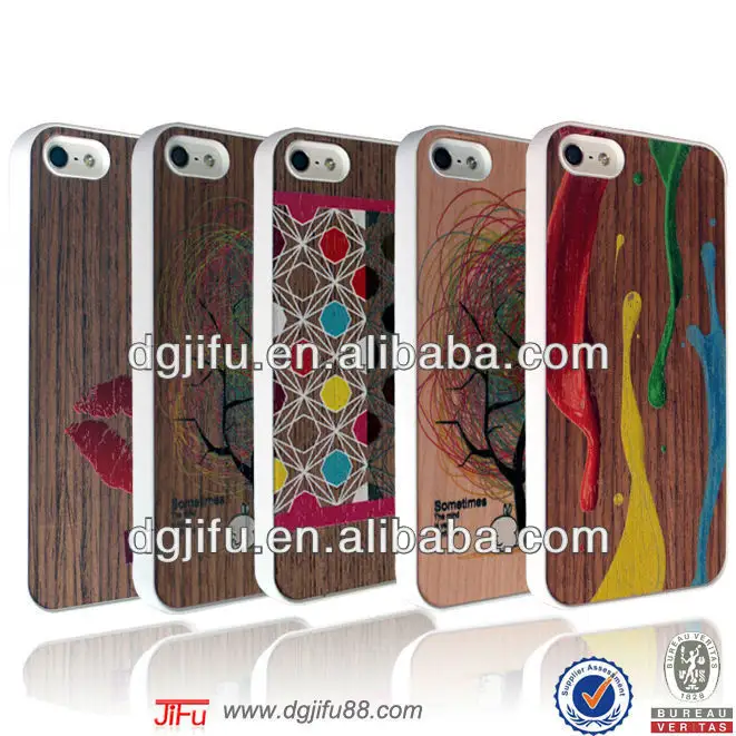 2014 newest design mobile phone case for iPhone 5/5S,PC with Wood case for iPhone 5