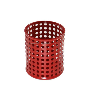 WIDENY modello rotondo perforato banca scuola office desk desktop organizer filo di acciaio ferro rete metallica della penna matita titolare per tazza - Product Image 3